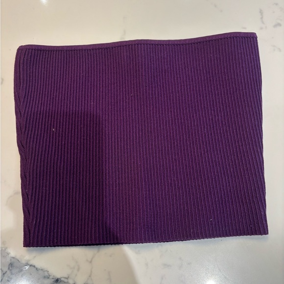 Babaton purple knit ribbed tube top - Picture 1 of 4